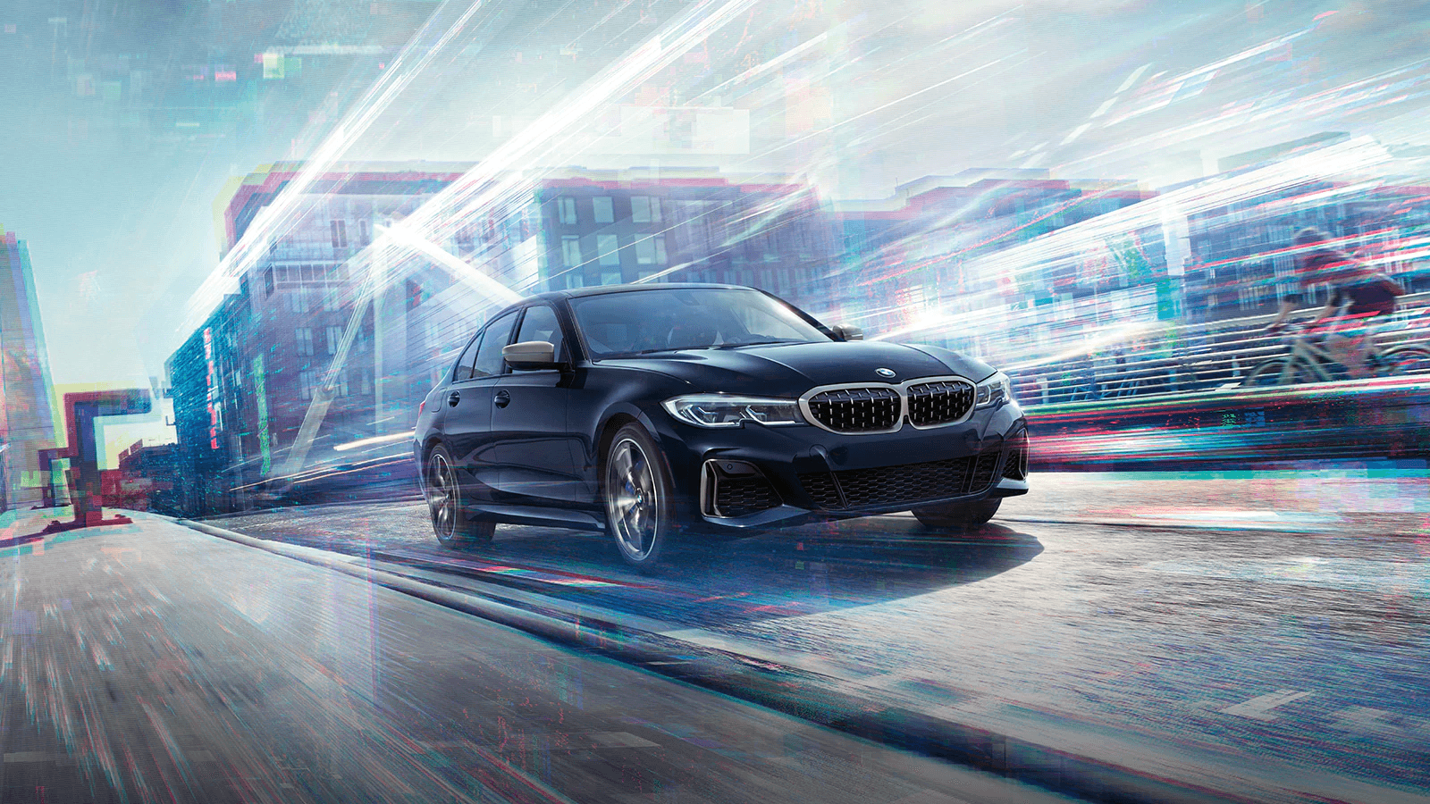2020 BMW Series 3 sedan driving