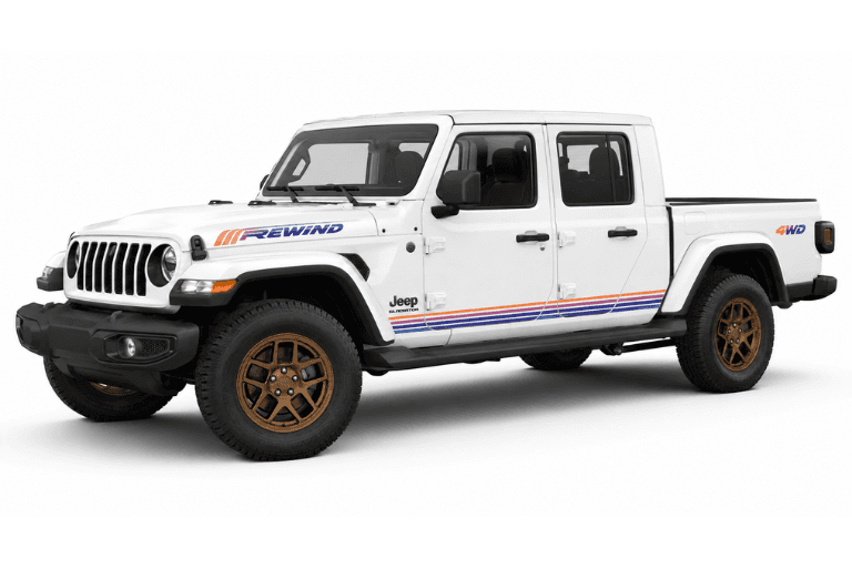 Bright White Jeep Gladiator Rewind