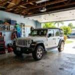 Jeep in a Florida garage