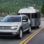2019 Volkswagen Atlas Towing a Small Camper