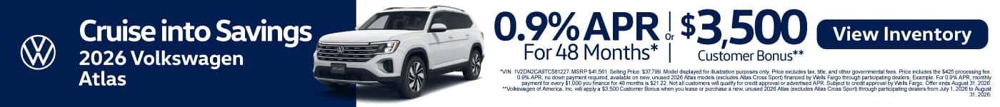 2026 Volkswagen Atlas 