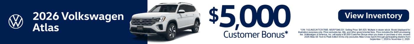 2026 Volkswagen Atlas 