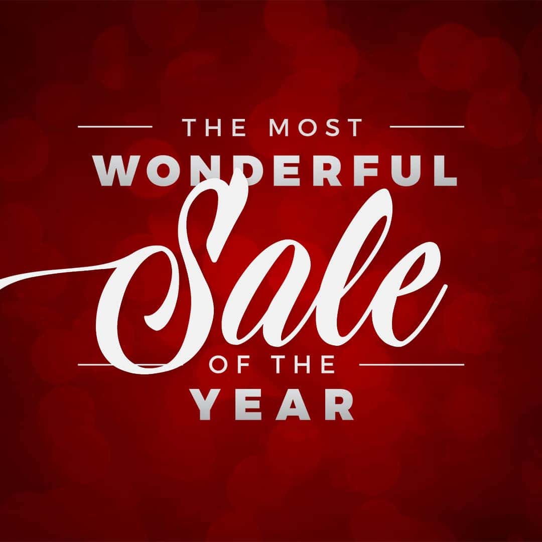 Most Wonderful Sale of the Year