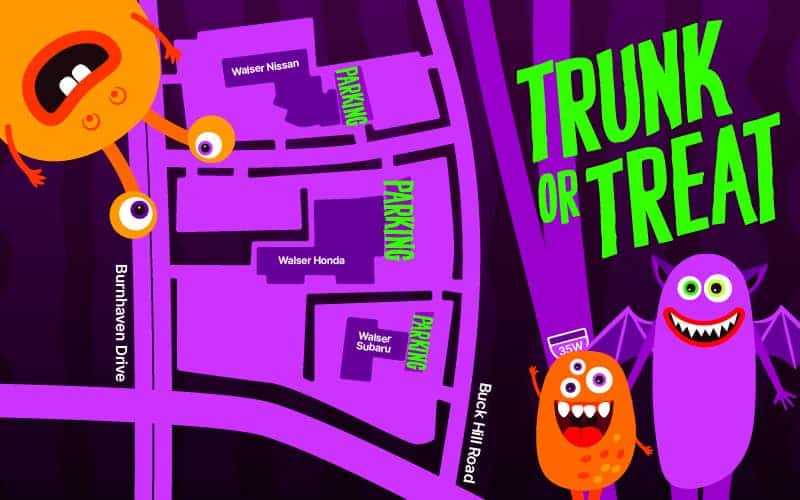 Trunk or Treat - Parking Map