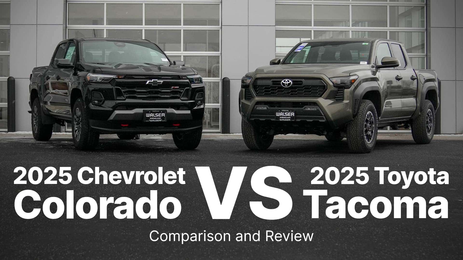 Comparing the 2025 Toyota Tacoma vs. 2025 Chevrolet Colorado