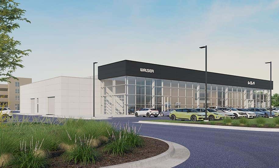 Dealership Rendering for Walser Kia in the Twin Cities