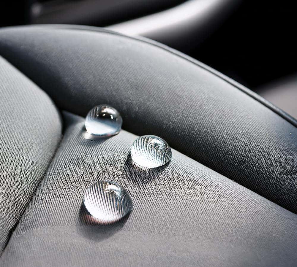 Droplets of Water on Fabric Seats