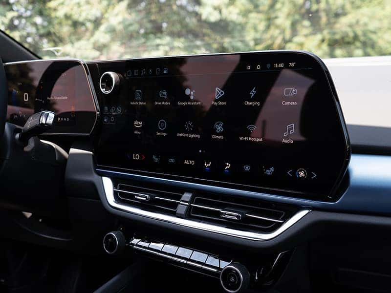Interior image of an EV vehicle at Walser