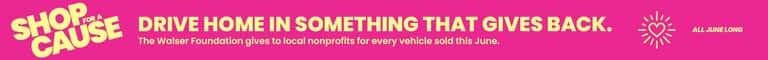 Shop for a Cause - Drive home in something that gives back.
