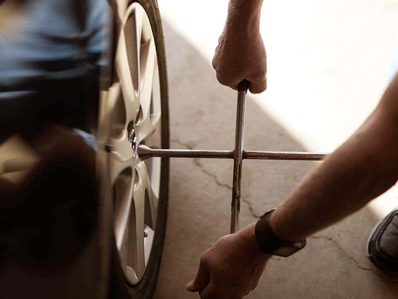 Stuck lug nut