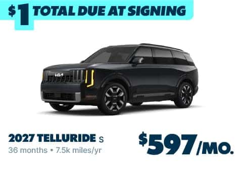 2026 Kia Telluride Only $1 Due at Signing