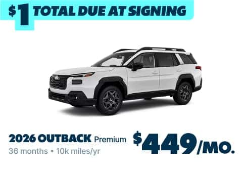 2026 Subaru Outback Only $1 Due at Signing