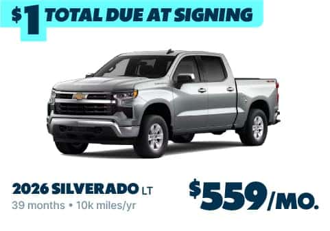 2026 Chevy Silverado for Only $1 Due at Signing