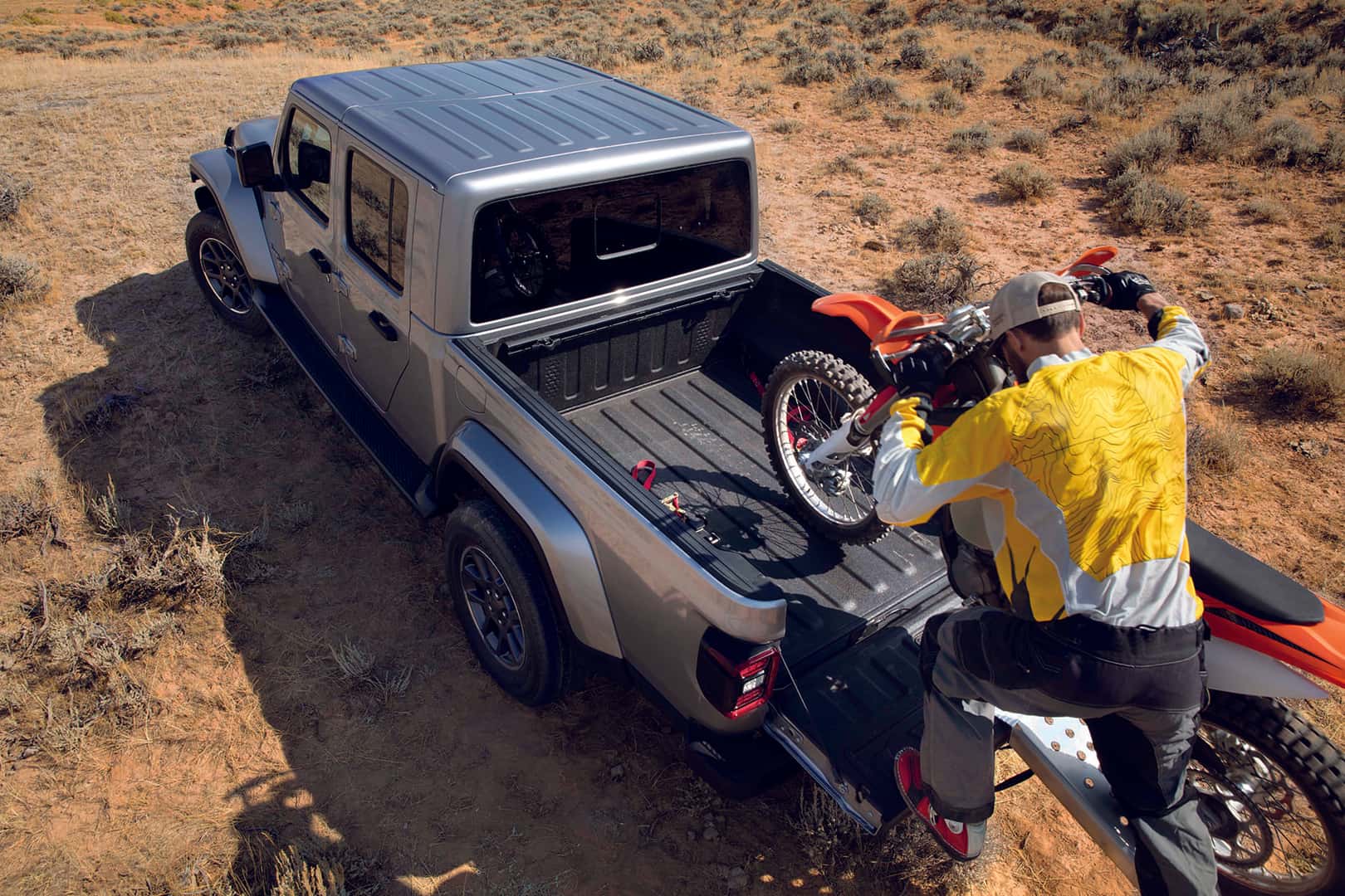 jeep gladiator dirt bike rack