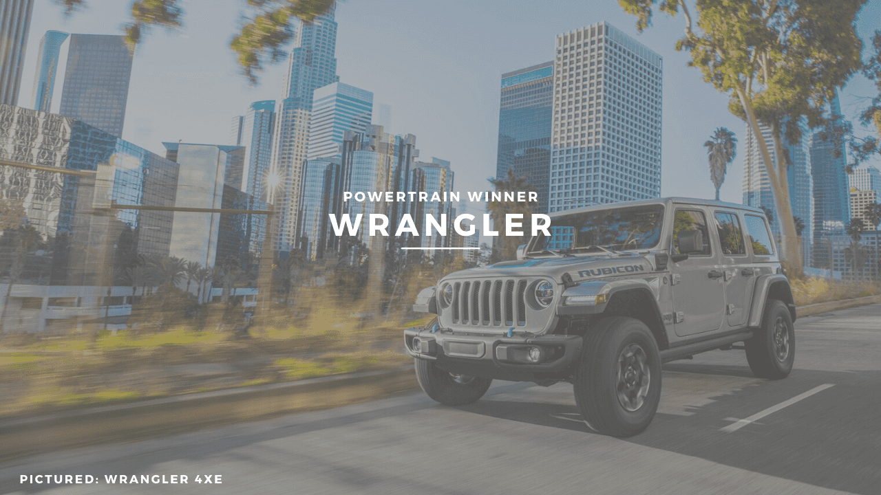 2022 Jeep Wrangler has more powertrain options than the Ford Bronco
