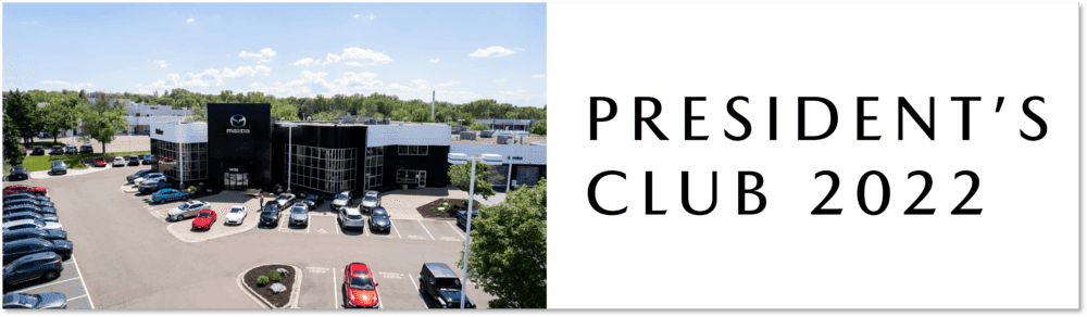 Walser Brunsville Mazda Wins 2022 Presdient's Award