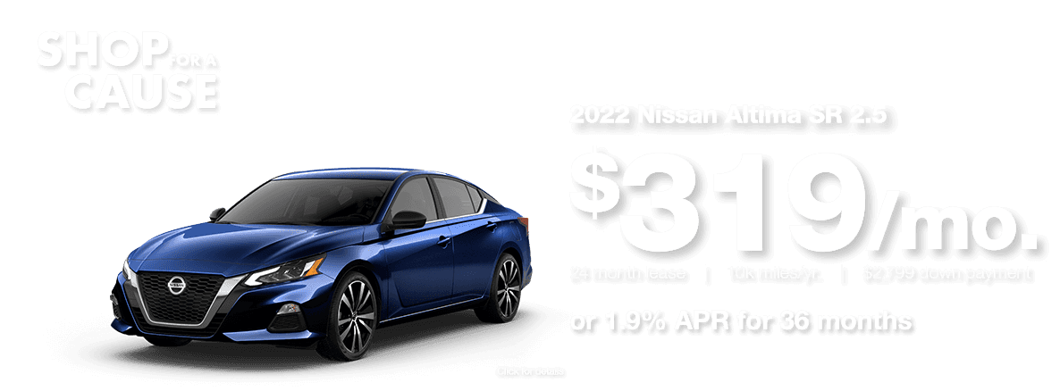 2022 Nissan Altima $319/Mo. for 24 months Lease Special or 1.9% APR Financing