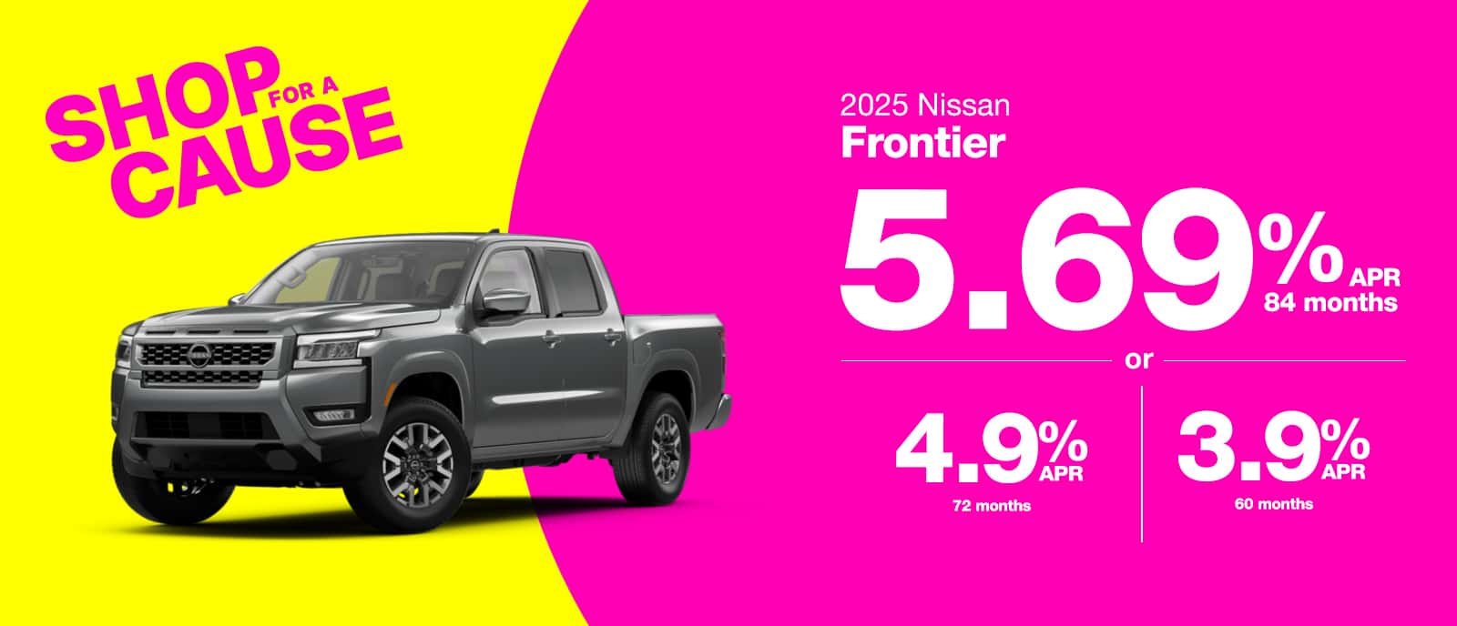 250606-NISSAN-FeatureSlide-ShopForACause-1600×688-Frontier