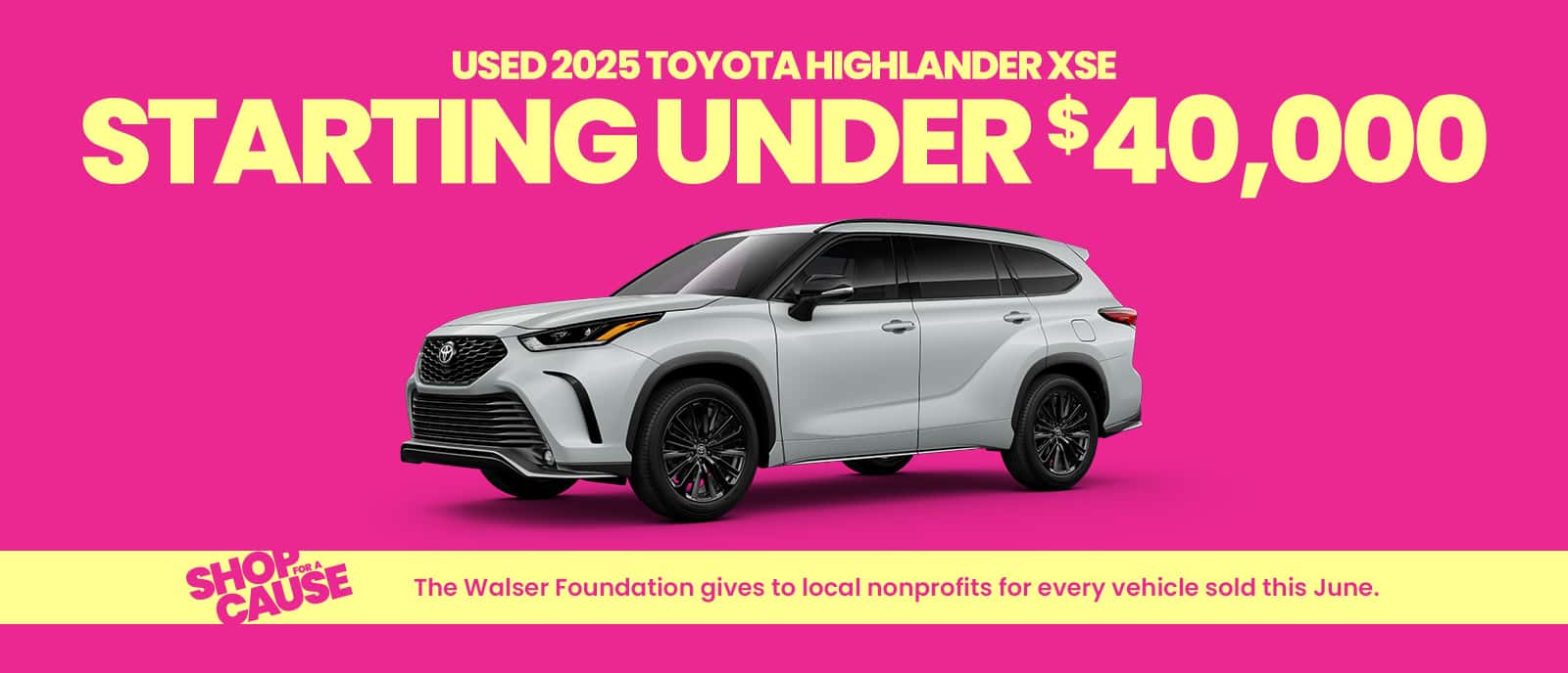 Used Highlander Specials