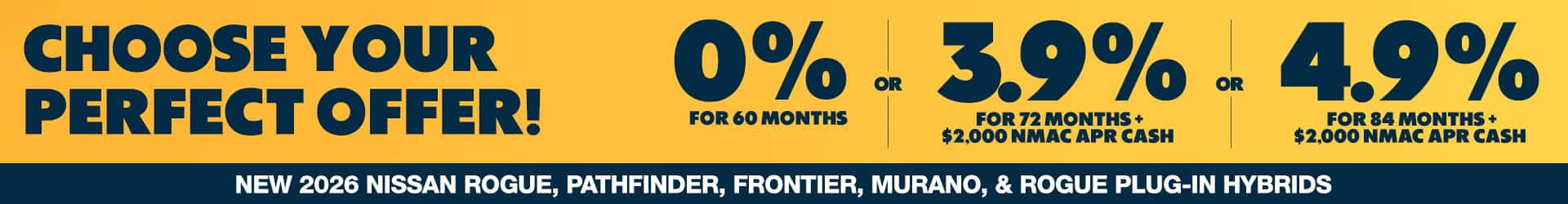 0% APR for 60 Months