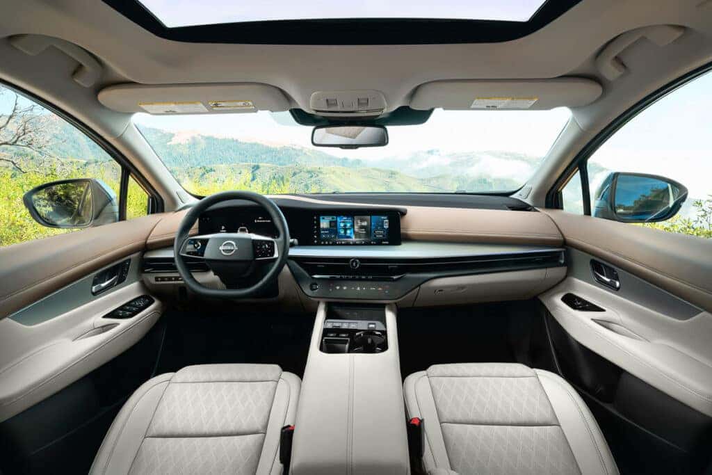 Front seat and interior of a 2025 Nissan Murano