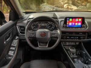 2025 Nissan Rogue Rock Creek edition front seat view