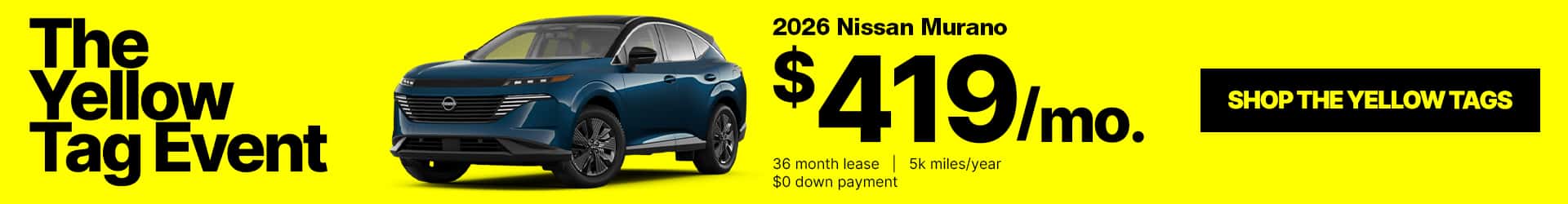 Yellow Tag October Lease