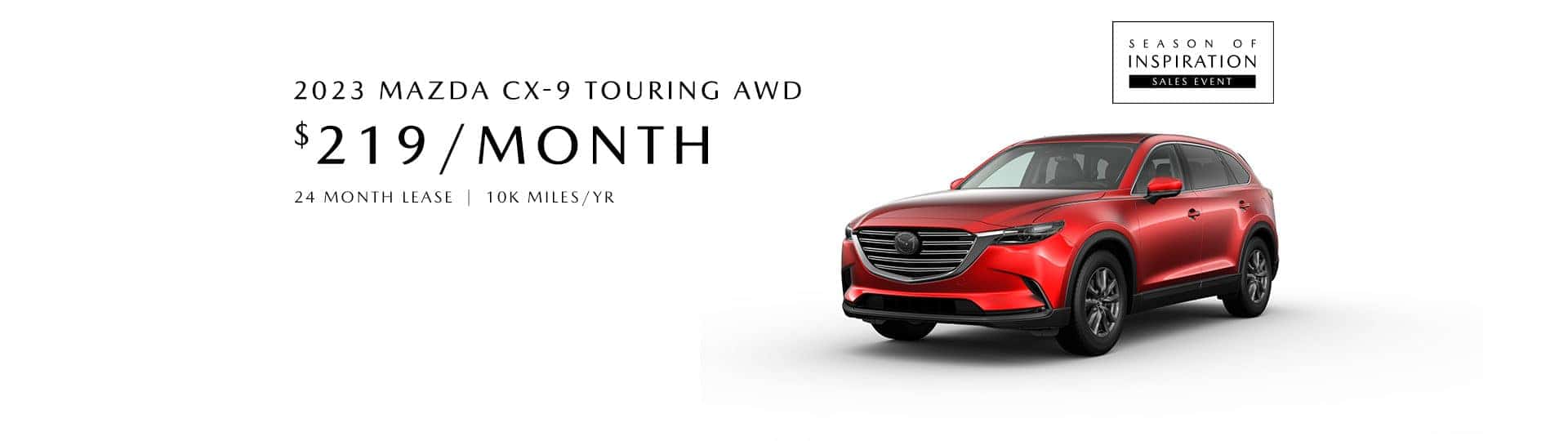 Lease a 2023 Mazda CX-9 for $219/mo at Walser Polar Mazda