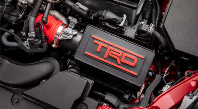 close up of engine