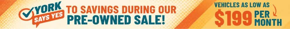 Say Yes to Pre-owned savings at York CDJR in Brazil, Indiana.