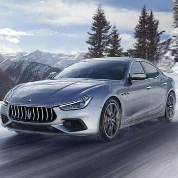 2019 Maserati Ghibli in the snow