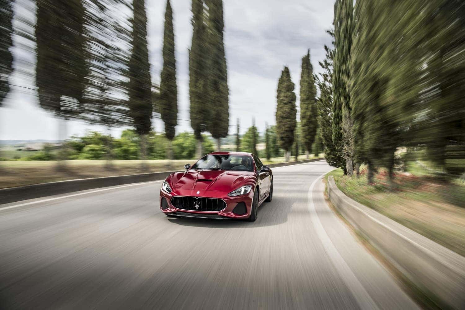 2019 Maserati GranTurismo driving on road