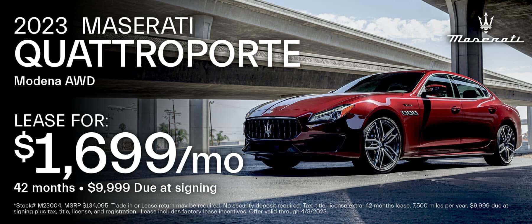 Lease The 2023 Maserati Quattroporte at Zeigler